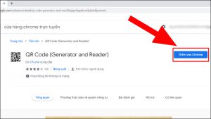 Truy cập vào QR Code trên trình duyệt Chrome