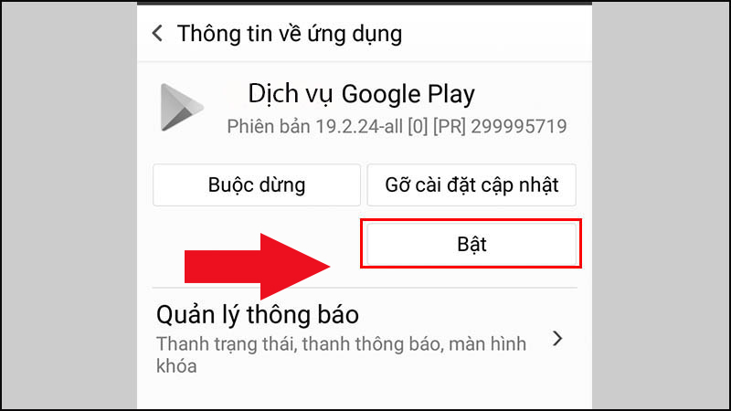Kiểm tra lại các ứng dụng hệ thống xem có tắt nhầm hay không