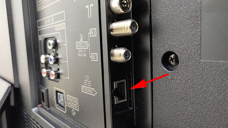 Cổng Ethernet dùng để cắm các thiết bị mạng máy tính