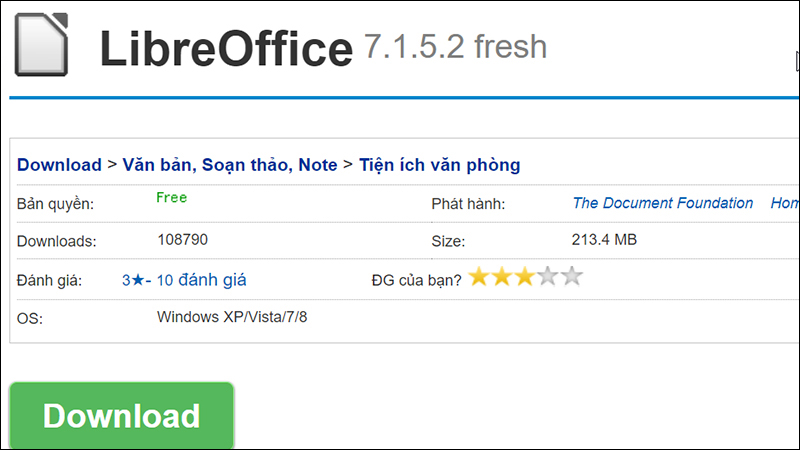 Mở file WPD bằng phần mềm LibreOffice