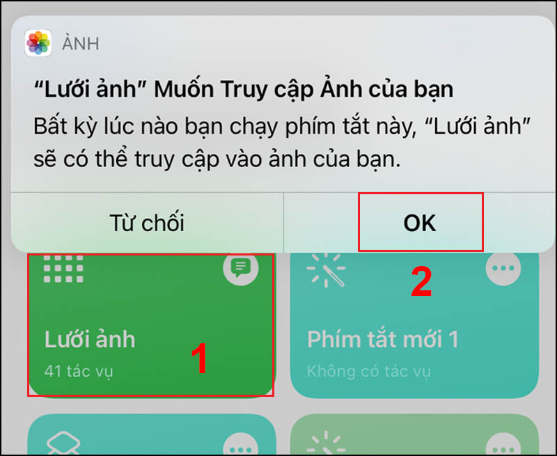 huong-dan-cach-ghep-anh-tren-dien-thoai-iphone-khong-can1112 Chọn Phím tắt Lưới ảnh