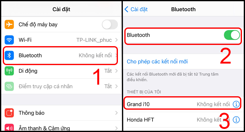 Kết nối iPhone với loa Bluetooth