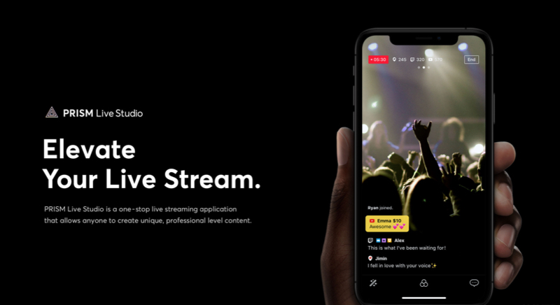 Ứng dụng PRISM Live Studio