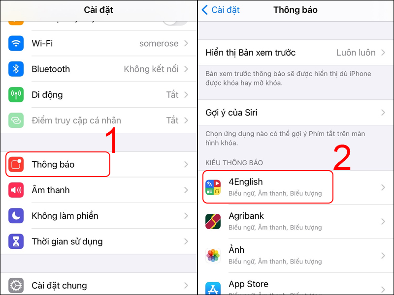 Chọn vào các ứng dụng mà bạn không sử dụng