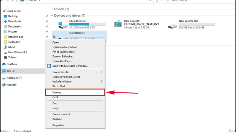 Format USB