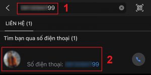 Tìm tài khoản Zalo theo số điện thoại trên điện thoại