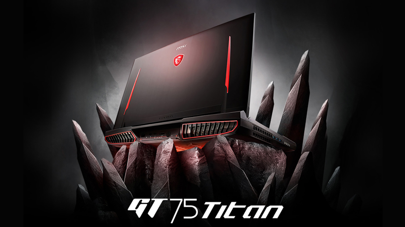 Một chiếc laptop thuộc dòng MSI GT Titan Series