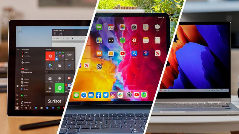 Sự khác biệt về màn hình của máy tính bảng và laptop