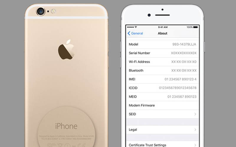 Kiểm tra và đối chiếu IMEI, số serial