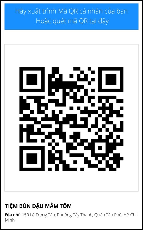 Cách đăng ký mã QR địa điểm cho quán ăn Cách đăng ký mã QR địa điểm cho quán ăn