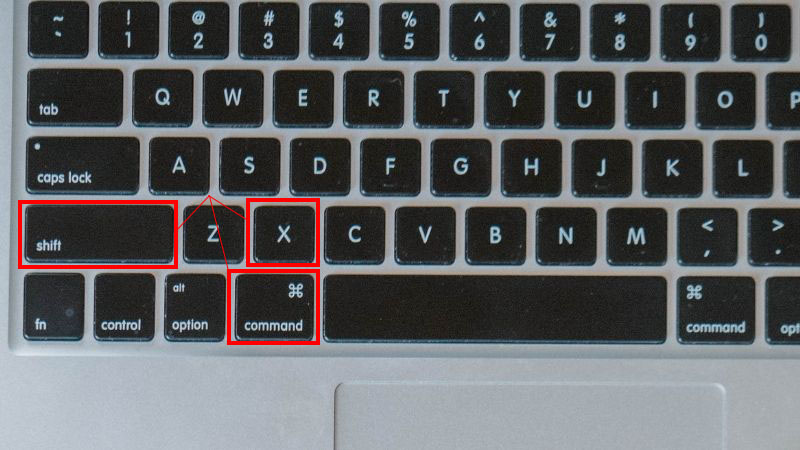 Nhấn cùng lúc tổ hợp phím Command + Shift + X