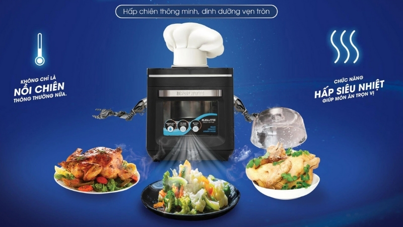Nồi chiên hơi nước đem đến những món ăn giòn bên ngoài mọng nước bên trong