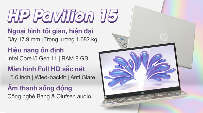 HP Pavilion có nhiều tính năng phù hợp với sinh viên