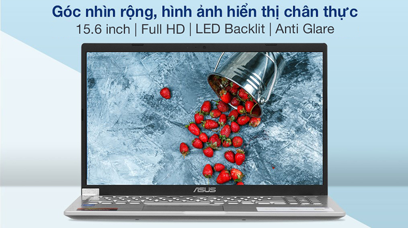 Laptop Asus VivoBook X515MA có góc nhìn rộng, hình ảnh chân thực