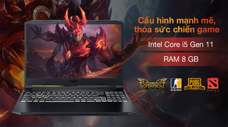 Laptop Acer Nitro 5 Gaming AN515 chơi được những game nặng