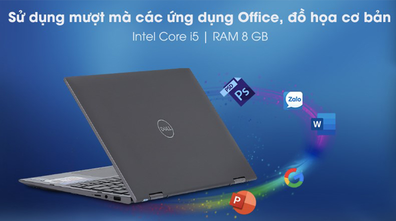 Laptop Dell Inspiron 7306 i5 đáp ứng được những công việc đồ họa đơn giản