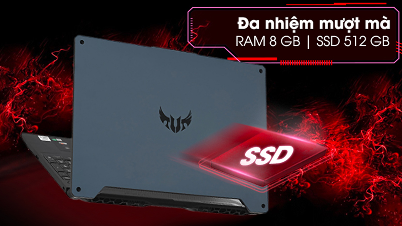Laptop Asus TUF Gaming FX506LH i5 có khả năng đa nhiệm mượt mà