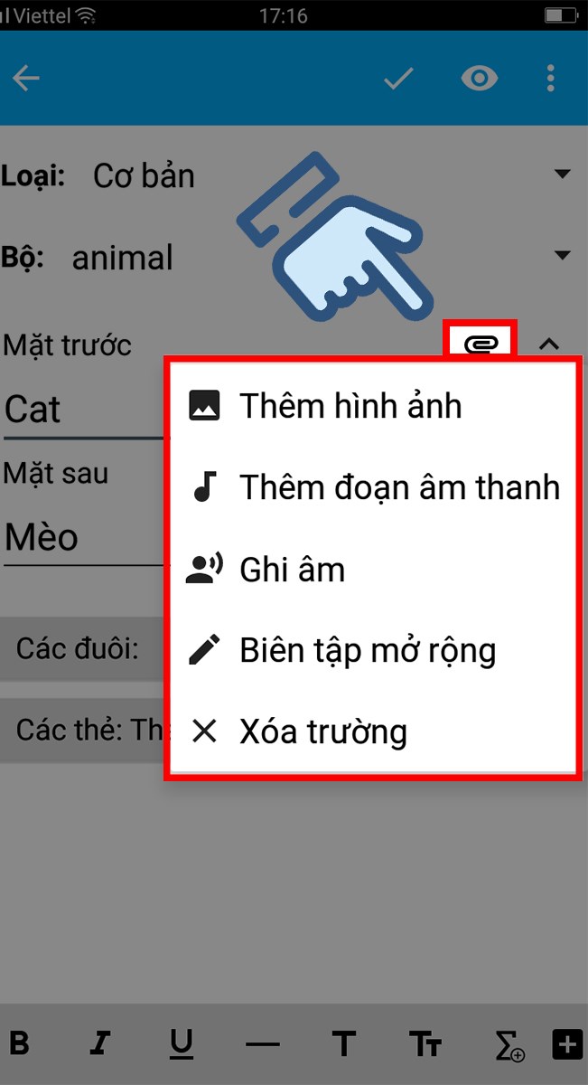 Tùy chỉnh nội dung thẻ Tùy chỉnh nội dung thẻ
