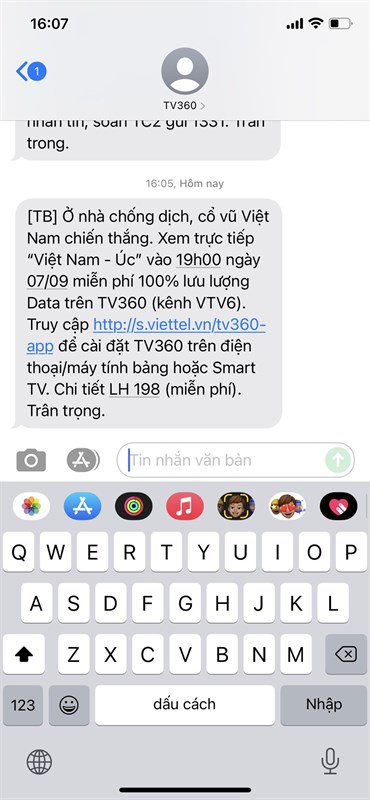 Viettel miễn phí 100% lưu lượng data khi xem Việt Nam - Úc trên TV360 Viettel miễn phí 100% lưu lượng data khi xem Việt Nam - Úc trên TV360
