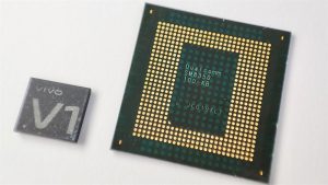 Chip Vivo V1 lộ ảnh chụp thực tế đặt cạnh Snapdragon 888