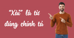 Xài là từ đúng chính tả