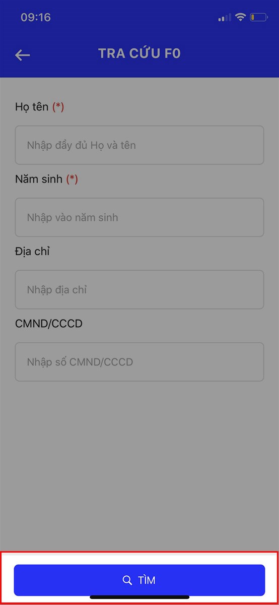 Chọn TÌM