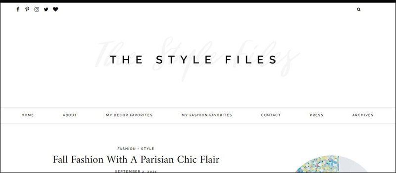THE STYLE FILES: Website nội thất