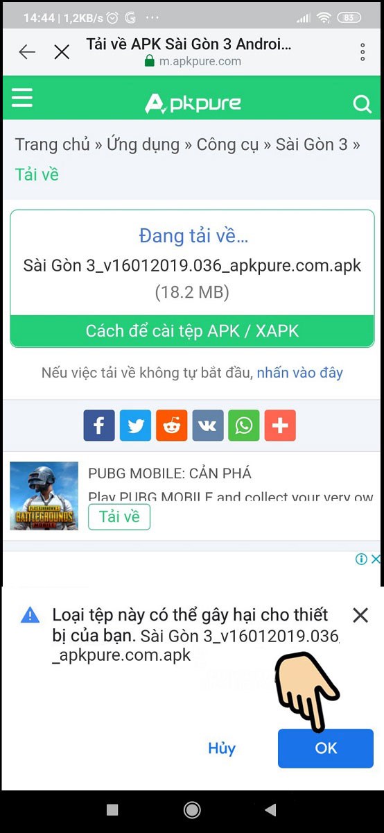 Bấm chọn OK Bấm chọn OK