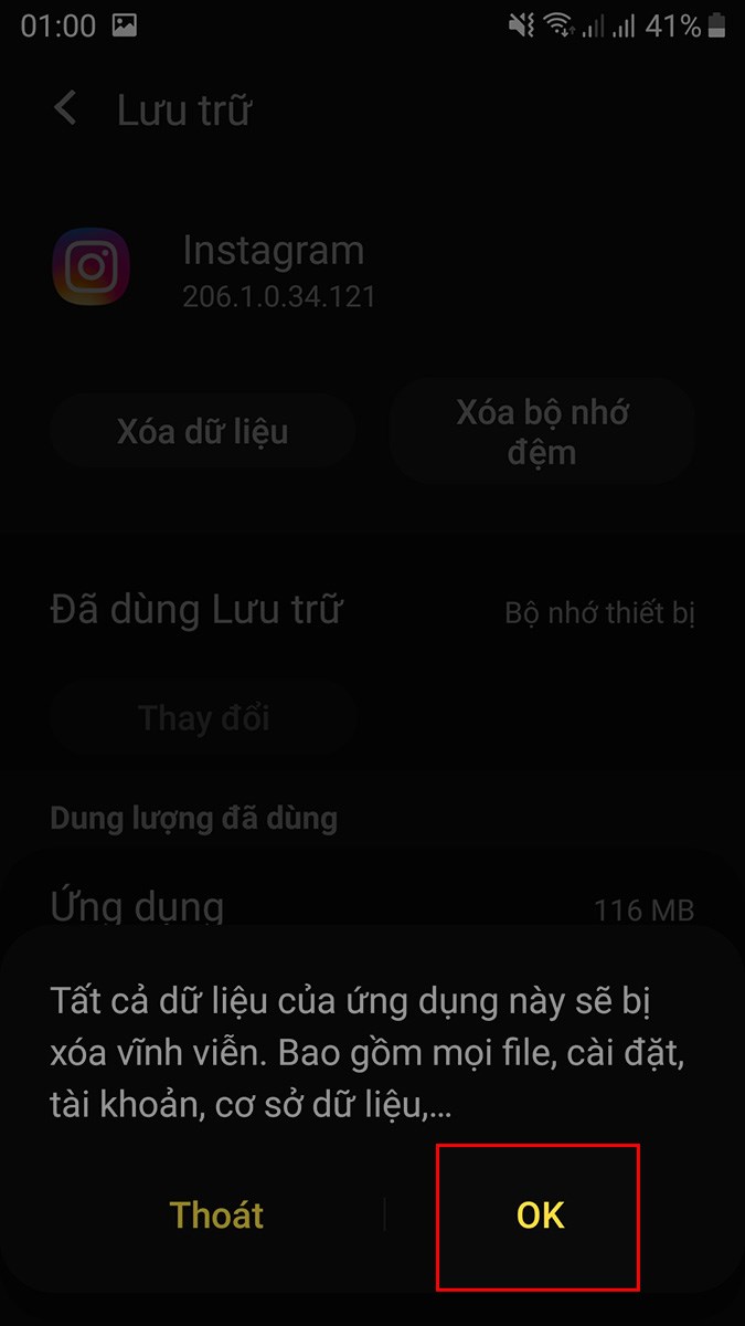 Chọn OK Chọn OK