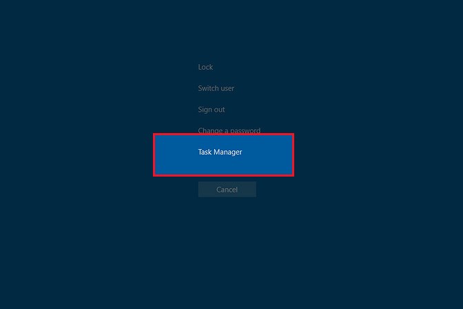 chọn công cụ Task Manager