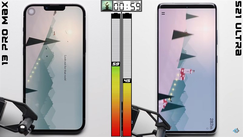 So sánh thời lượng pin iPhone 13 Pro Max và Galaxy S21 Ultra So sánh thời lượng pin iPhone 13 Pro Max và Galaxy S21 Ultra