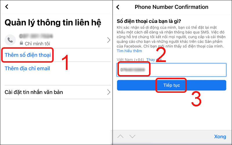 Nhập số điện thoại muốn sửa chữa