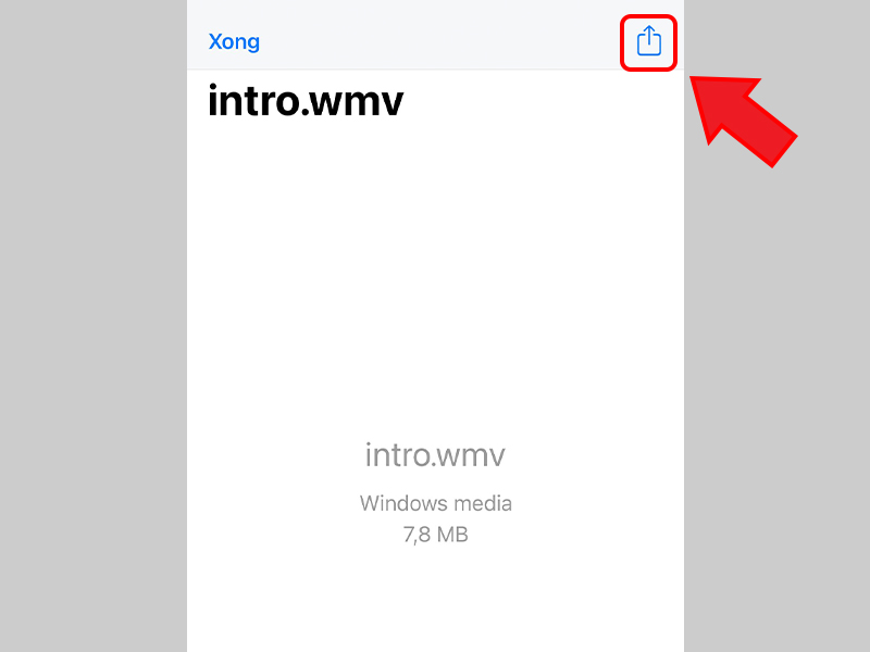 Mở và chia sẻ file WMV trên điện thoại