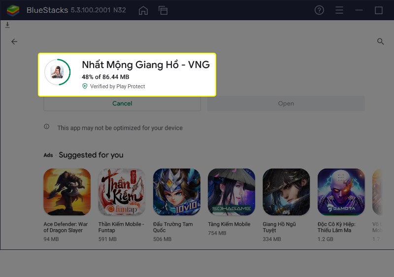 Quá trình cài đặt đang diễn ra Quá trình cài đặt đang diễn ra