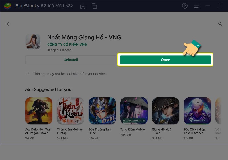 Mở game Mở game