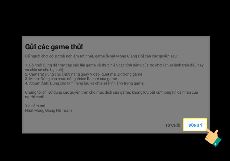 Đồng ý tải game Đồng ý tải game