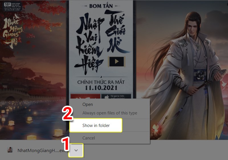 Mở thư mục Mở thư mục