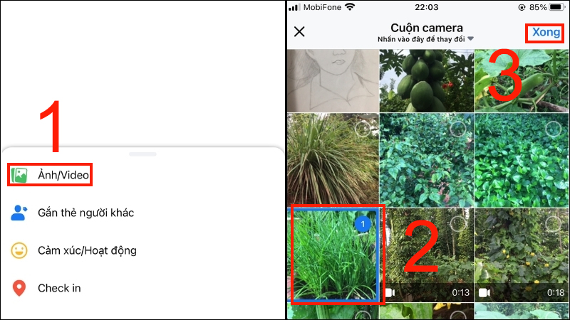 Chọn ảnh bạn muốn thay đổi
