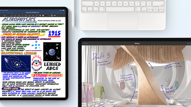 Màn hình iPad Pro 11 inch 2021 hỗ trợ nhiều tính năng nổi bật