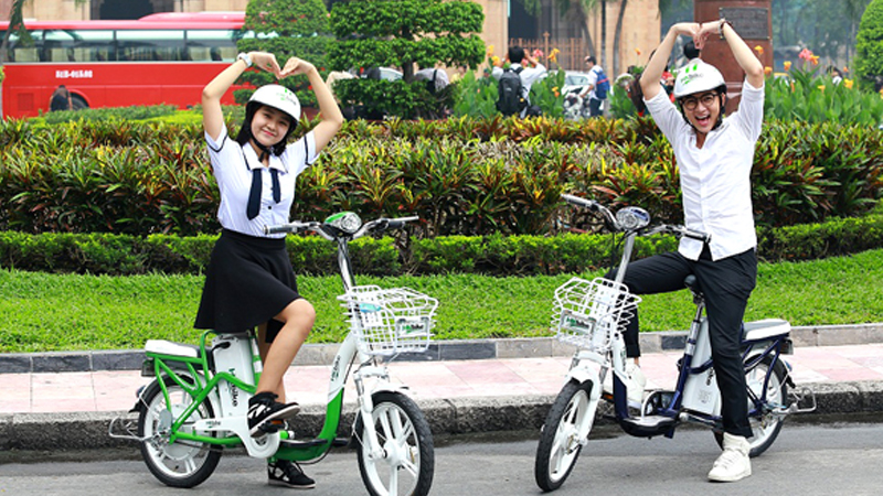 Xe đạp điện cũng được thiết kế phù hợp với mọi lứa tuổi