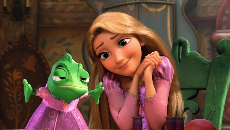 Nhân vật cô nàng tóc mây trong phim hoạt hình của Disney