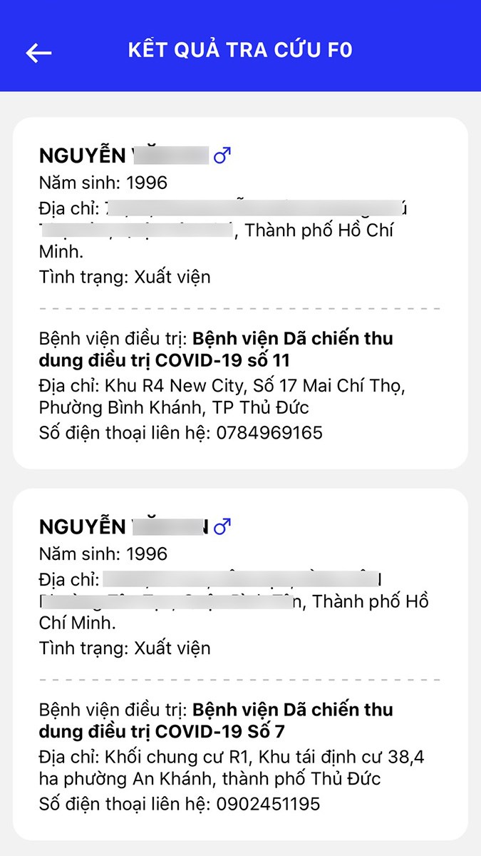 Kết quả sau khi tra cứu
