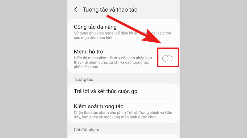 Tắt nút home ảo trên màn hình