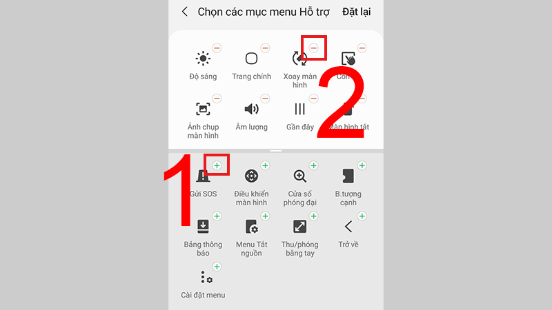 Thêm các tác vụ cho nút home