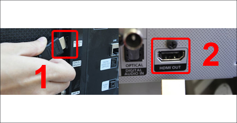 Các bước thực hiện với cáp HDMI