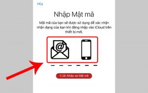 Kiểm tra lại email, số điện thoại nhận mã xác minh