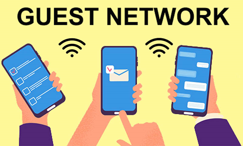 Mạng khách nằm riêng biệt với hệ thống WiFi