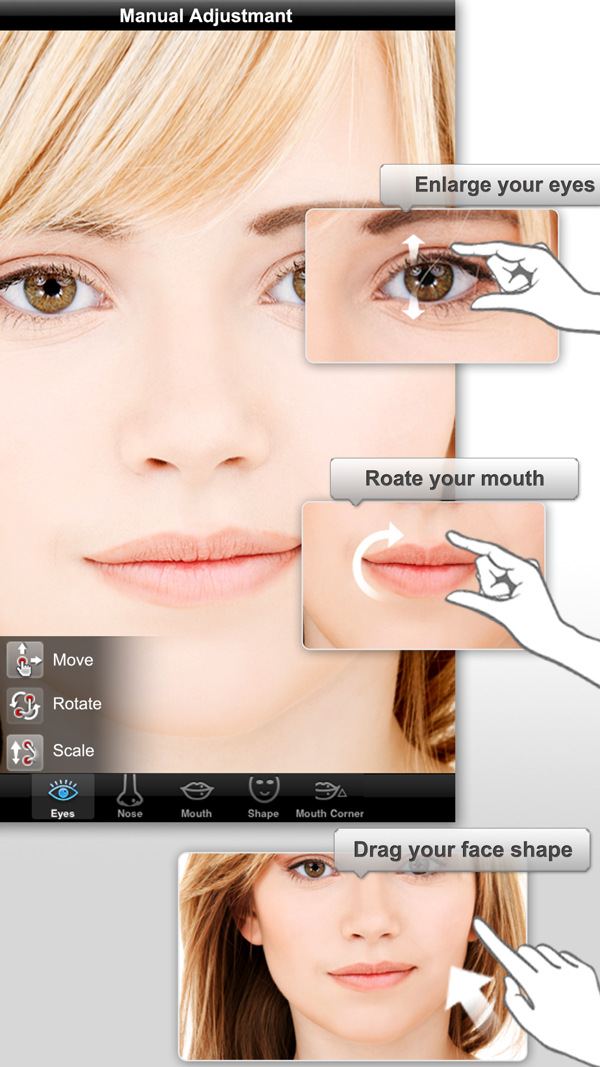 Photo Makeover: Phần mềm chỉnh mắt to Photo Makeover: Phần mềm chỉnh mắt to