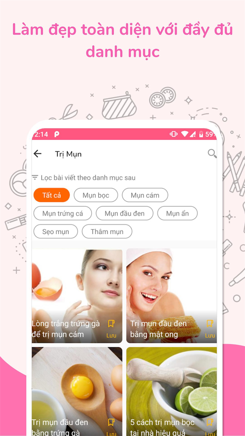 Làm đẹp: Ứng dụng làm đẹp chăm sóc da và làm đẹp tự nhiên Làm đẹp: Ứng dụng làm đẹp chăm sóc da và làm đẹp tự nhiên