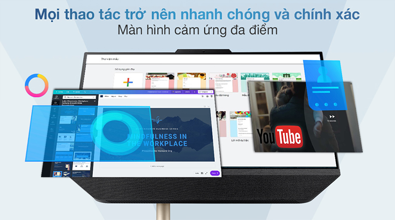 tim-hieu-may-tinh-de-ban-asus-zen-aio-co-tot-khong-nen-mua-5 Đa năng hơn khi phiên bản này được trang bị màn hình cảm ứng